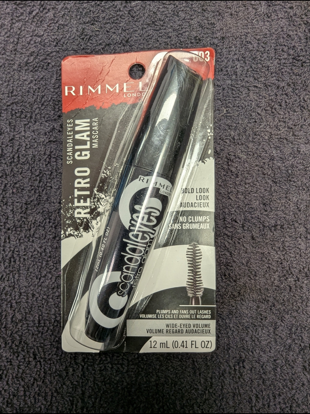 Rimmel London Retro Glam Mascara - Black & Red Packaging